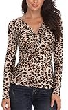 Miss Moly Damen Sexy Oberteil Schulterfrei Bluse Langarm Shirt Elegant...