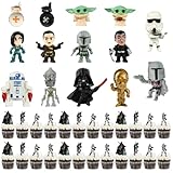 Star Wars Figuren, 38 Stück Kindergeburtstag Kuchendeko, Tortendeko...
