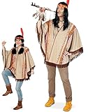 Party-Chic 14670 Kostüm-Indianer-Poncho-OneSize