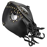 Coolty Steampunk Lustige Octopus Teufel Maske Halloween Maske PU Leder...