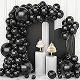 Luftballons Schwarz, 106 Stück 5 10 12 18 Zoll Schwarze Luftballon...