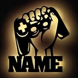 Namofactur Gamer Geschenke personalisiert I Zimmer Beleuchtung Wand...