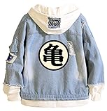WANHONGYUE Anime Dragon Ball Z Goku Hoodie Denim Jacket Unisex Cosplay...