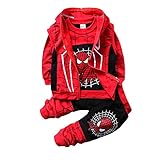 Kleidungsset Spiderman Kinder Sportmantel Langarm Hemd Bluse Oberteil...