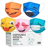 JIOJIG Kinder Masken Bunt Mundschutz mit Motiv TYP IIR 3Lagig...