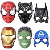 VAVICRAP 6 Stück Party Masken, Kinder Party Masken Cosplay Masken...