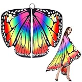 EMAGAREN Damen Schmetterling Kostüm Schmetterlingsflügel für Frauen...