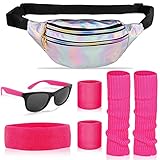 LGZIN 80er Jahre Kleidung Damen Set, 80er Kleidung Damen Sportlicher...