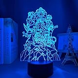 Anime-Lampe, 3D-LED, The Seven Deadly Sins Group für Schlafzimmer,...