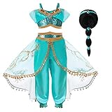 Hamanasu Prinzessin Jasmin Kostüm für Mädchen Prinzessin verkleiden...