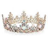 Barock-Krone, Teklemon Tiara Kristallkrone, Queen Tiara Krone, Damen...