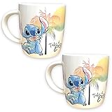 Disney Stitch Take It Easy Sunset Design Porzellantassen 380 ml für...