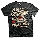 Gas Monkey Garage Go Big Or Go Home T-Shirt- Gr. 3XL, Schwarz