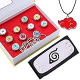 Alaiyaky Akatsuki Ringe Set, 13 StüCk Naruto Ringe mit Naruto...