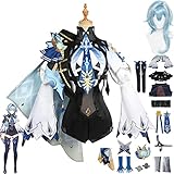 Tjmiaohao Genshin Impact Eula Cosplay Kostüm Outfit Spielfiguren...