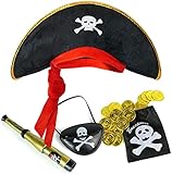 Balinco Piratenset für Kinder bestehend aus Piratenhut + Augenklappe...