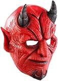 infactory Halloween Maske: Teufelsmaske aus Latex-Gummi mit...