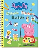 Peppa Pig Rätseln, Stickern, Basteln. Mit 100 farbenfrohen Stickern:...