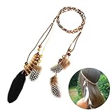 Frcolor Haarband mit Federn indianisch Bohemian Haarschmuck