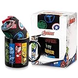 Marvel Tasse und Socken Avengers Tasse Geschenke Set (Mehrfarbig)