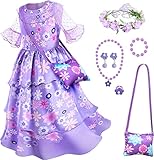 WOOLUCK® Isabella Prinzessin Kleid Mädchen,Mirabel Prinzessin...