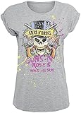 Guns N' Roses Top Hat Splatter Frauen T-Shirt grau meliert M