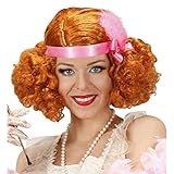 Widmann B9077 - Perücke Charleston, rot, der Goldenen 20er Jahre,...