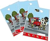 8 Partytüten * FEUERWEHR * für Mottoparty und Kindergeburtstag von...