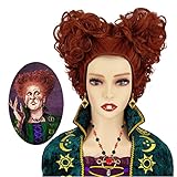 Perücke für Winifred Sanderson von Hocus Pocus Rote Braune Perücke...