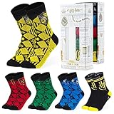 Harry Potter Socken Jungen, Kinder Socken 5er Pack Größe 36-40,...