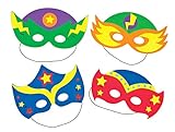 Baker Ross AF532 Moosgummi-Bastelsets „Superheldenmaske“ für...