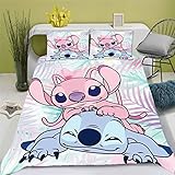 Doiicoon Stitch Bettwäsche 135x200 Für Jugendliche Lilo Und Stitch...