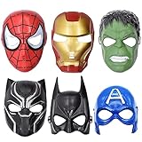 TASAHNI 6 Stück Kinder Party Masken Cosplay Party Masken Verkleidung...