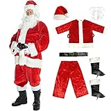 Morph Weihnachtsmann Kostüm, Rot Weihnachtsmann Kostüm Hochwertig,...