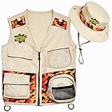 Dresmannst Safari Kidz Outdoor Explorer Kit – Camouflage Cargo Weste...