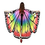 Damen Schmetterling Kostüm Schmetterling Schal Flügel Tuch...