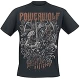 Powerwolf Knights and Wolves Männer T-Shirt schwarz 4XL 100%...