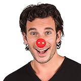 Boland 42057 - Clown Nase mit Gummiband, Set mit 6 Stück, Kostüm...