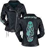 Harry Potter Todesser Frauen Kunstlederjacke schwarz/grün M