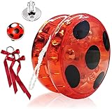 Ladybug Yo-Yo für Ladybug Kostüm Kinder, Jo-Jo mit Blinklicht für...