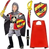 Ritter Kostüm Zubehör Set Kinder Rollenspiel Kostüm Mantel...
