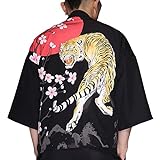 G-like Herren Sommer Kimono Cardigan – Traditionelle Japanische...