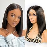 MS.Merry Short Bob Echthaar Perücken 13x4 Lace Front Bob Perücken 14...