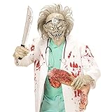 NET TOYS Zombiemaske Arzt Latexmaske Psycho Zombie Maske Halloween...