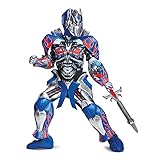 Disguise Optimus Prime Movie Prestige Costume, Blue, Medium (7-8)