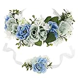 FRCOLOR Blumenkranz Blume Krone Stirnband, Blumen Stirnbänder Rose...