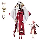 Zenhhrpt Genshin Impact Cosplay Yae Miko Guuji Yae Cosplay Kostüm mit...