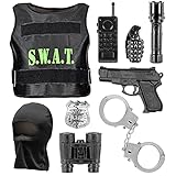 Widmann 00323 - Kostümset S.W.A.T. für Kinder, kugelsichere Weste,...