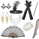 Yuragim 20er Jahre Accessoires,1920s Kostüm Damen Flapper Great...