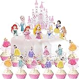 Tortendeko Prinzessinnen,Prinzessinnen Deko Geburtstag Cake Toppers...